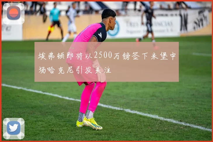埃弗顿即将以2500万镑签下米堡中场哈克尼引发关注