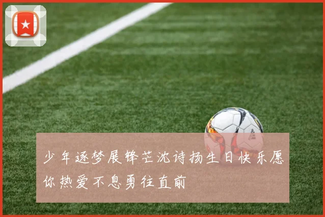 少年逐梦展锋芒沈诗扬生日快乐愿你热爱不息勇往直前